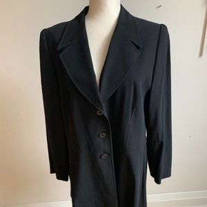 Escada by Margaretha Ley black blazer sz XL wool
